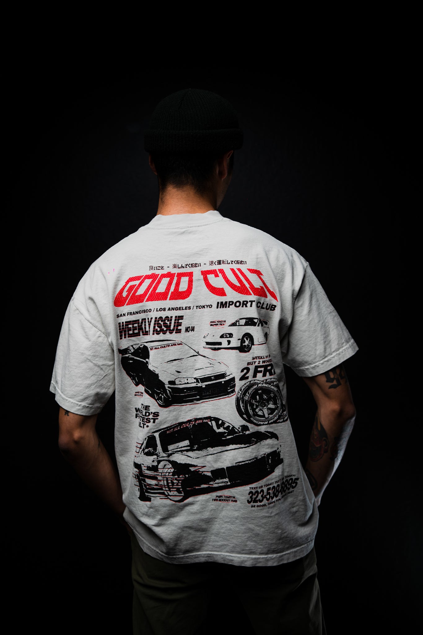 IMPORT CLUB TEE (CEMENT)